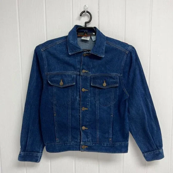 Vintage 80s Mickey BY J.G Hook men's jean jacket Mickey embroidery sequined size